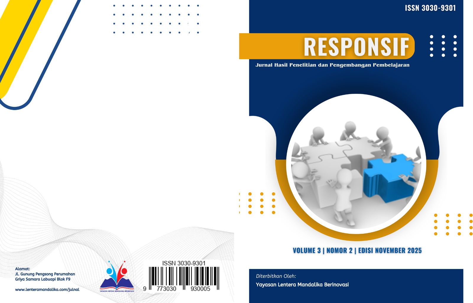 					Lihat Vol 3 No 2 (2025): Responsif: Jurnal Hasil Penelitian dan Pengembangan Pembelajaran
				